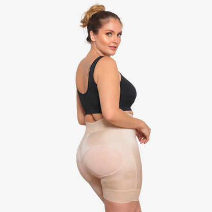 🍑PANTY SHORT MOLDEADOR CONTROL DE ABDOMEN TIRO ALTO LEVANTA COLA🍑