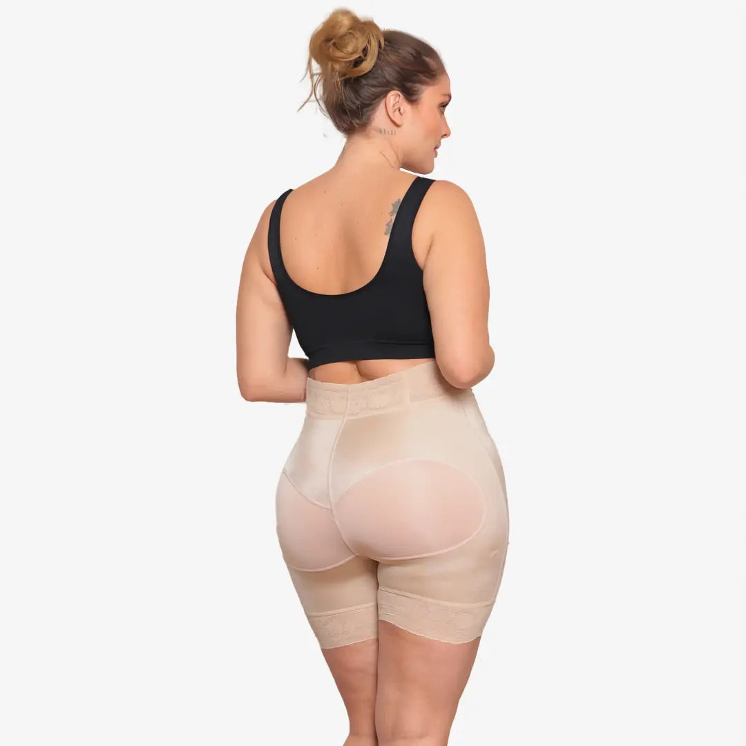 🍑PANTY SHORT MOLDEADOR CONTROL DE ABDOMEN TIRO ALTO LEVANTA COLA🍑