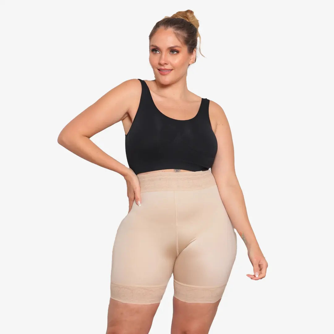 🍑PANTY SHORT MOLDEADOR CONTROL DE ABDOMEN TIRO ALTO LEVANTA COLA🍑