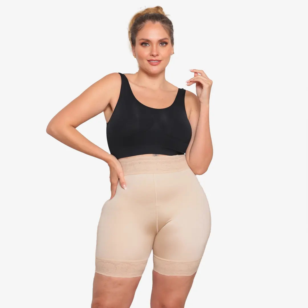 🍑PANTY SHORT MOLDEADOR CONTROL DE ABDOMEN TIRO ALTO LEVANTA COLA🍑