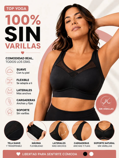 Pack x2 Brasier sin Varilla Top Yoga Ultra Cómodo y Versátil