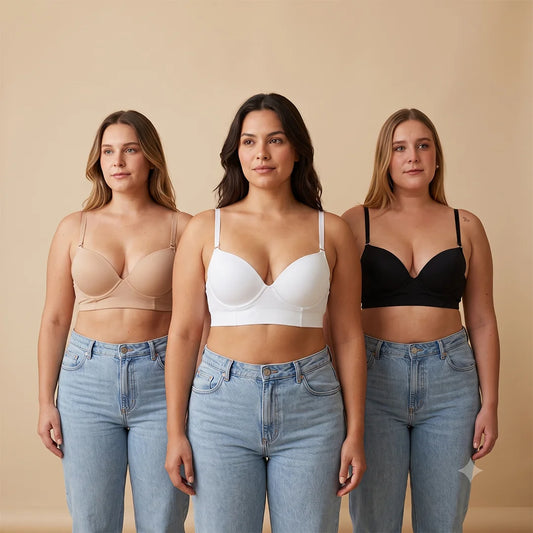 Pack x3 Brasieres Confort Fit Comodidad 24/7 y Realce Natural