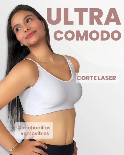 Pack x2 Bra top Relax sin Varillas - Adiós al Dolor - Comodidad Infinita Día y Noche